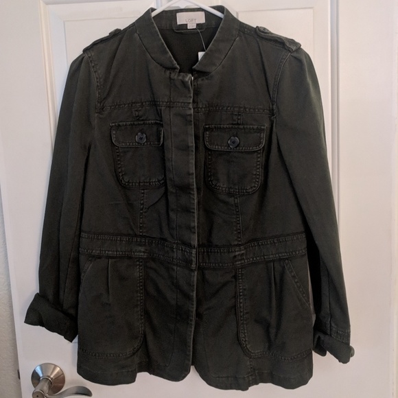 Quality Loft Military-Style Dark Green Jacket - Picture 2 of 9